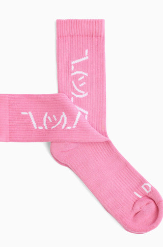 The Shruggie Sox – Nightrider pink