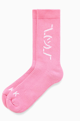 The Shruggie Sox – Nightrider pink