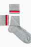 The Varsity Stripe  – Gray/Red/White