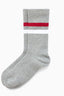 The Varsity Stripe  – Gray/Red/White