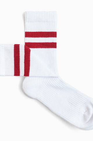 The Varsity Stripe – White red