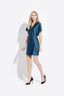 The Tie Waist Wrap Dress  – Bleu Fir