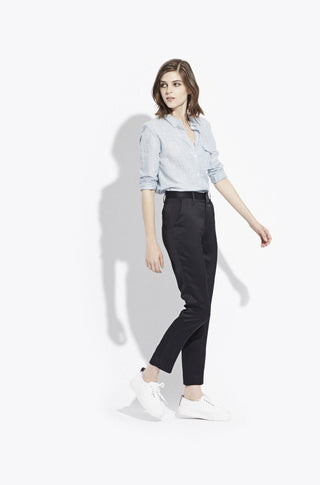 The Floating Cotton Shirt – Indigo stripe