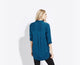 The Silky Tunic Shirt – Bleu fir