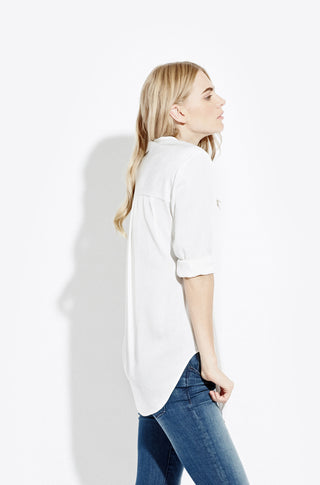 The Silky Tunic Shirt – Off white