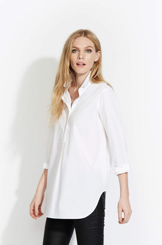 The Easy Shirt in Poplin – White