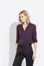 The Striped Clean Shirt  – Maroon/Navy