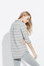 The Striped Clean Shirt  – Silver/Cloud