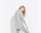 The Striped Clean Shirt – Silver cloud