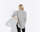 The Striped Wooly Tunic – Black white