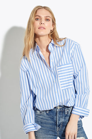 The Deep End – Blue white stripe