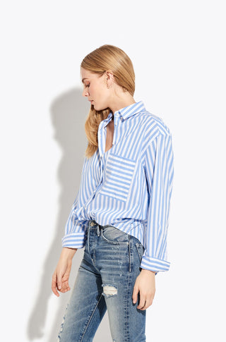 The Deep End – Blue white stripe