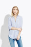The Striped Easy Shirt  – Blue & White Bold Stripe