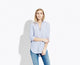 The Striped Easy Shirt – Blue white bold stripe