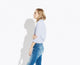 The Striped Easy Shirt – Blue white bold stripe