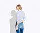The Striped Easy Shirt – Blue white bold stripe