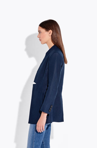 The Coup Blazer in Linen – Nightshade