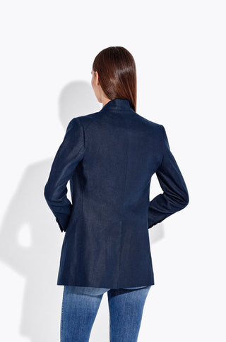 The Coup Blazer in Linen – Nightshade