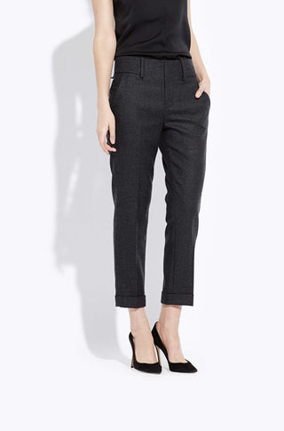 The Cuffed Pant – Heather charcoal