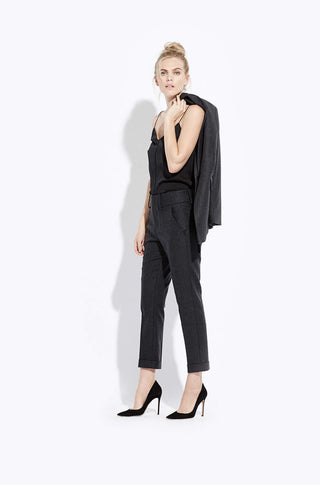 The Cuffed Pant – Heather charcoal