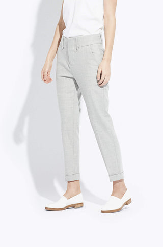 The Cuffed Pant – Heather silver