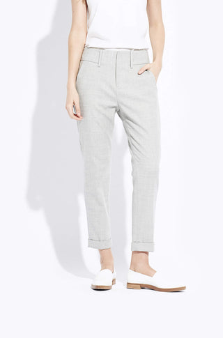 The Cuffed Pant – Heather silver