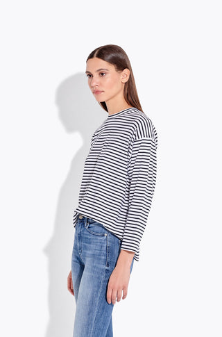 The French Fry – Piano stripe in white black