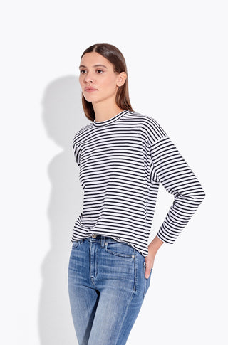 The French Fry – Piano stripe in white black