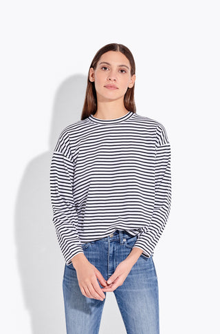 The French Fry – Piano stripe in white black