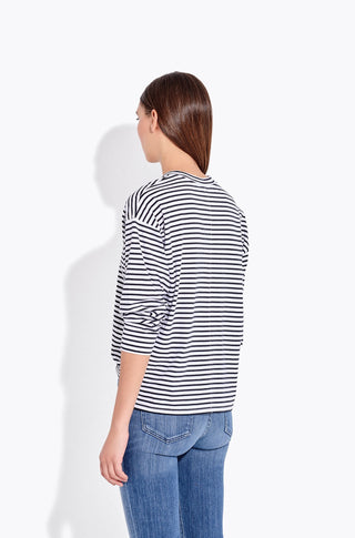 The French Fry – Piano stripe in white black