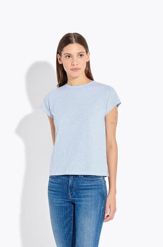 The Little Crew – Blue scribble stripe