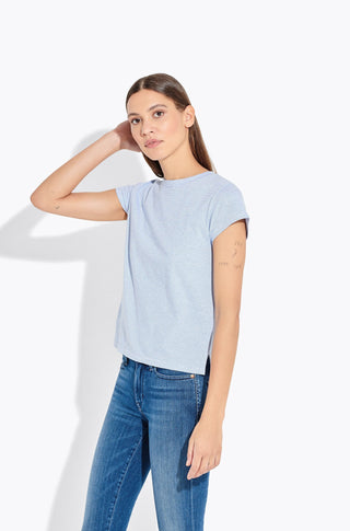 The Little Crew – Blue scribble stripe