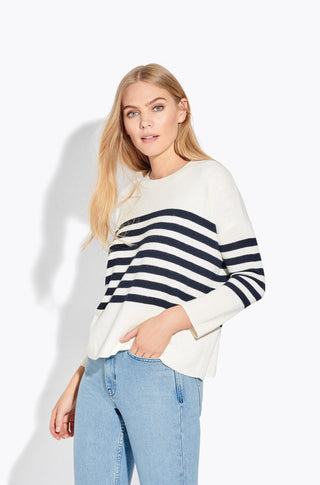 The Radio – Ice cream w navy stripe