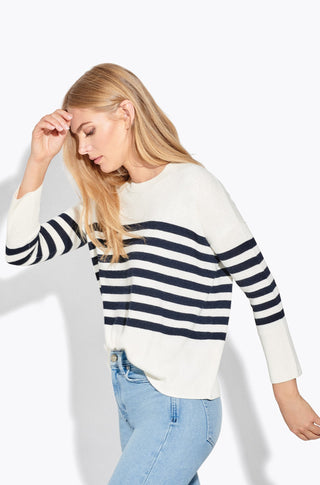 The Radio – Ice cream w navy stripe