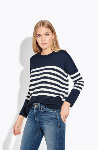 The Radio – Navy w ice cream stripe