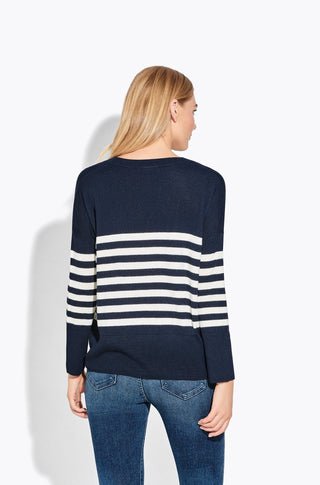 The Radio – Navy w ice cream stripe