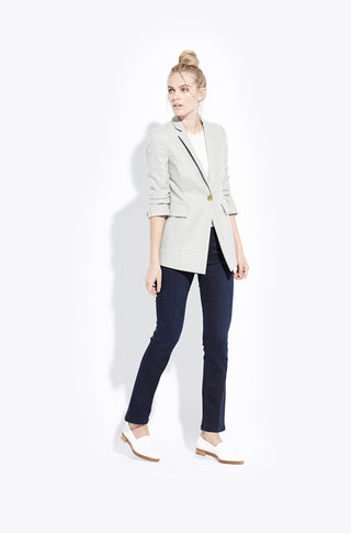 The Slim Straight – Navy chalk