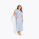 The Sunset Dress – Striped linen