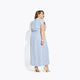 The Sunset Dress – Striped linen