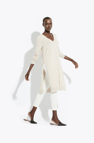 The Hi-Side Tunic – Heather camel