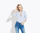 The Striped Easy Shirt – Blue white bold stripe