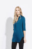 The Silky Tunic Shirt  – Bleu Fir